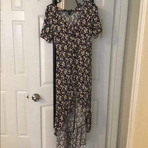 Floral high low dress